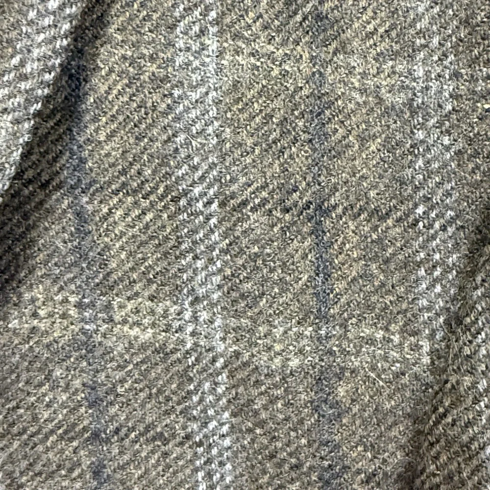 Jos A Bank 42L Brown Blazer Windowpane Wool Elbow Patch 2 Button Jacket